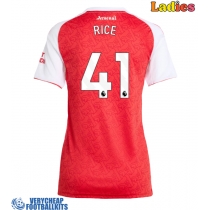 Arsenal Declan Rice #41 Replica Home Shirt Ladies 2025-26 Short Sleeve